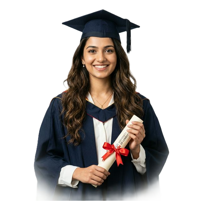 Graduate student celebrating success